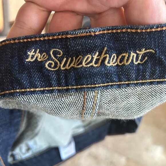 Old Navy The Sweetheart Blue Jeans • Size 18 Long • Mid Rise Bootcut Wide Leg - Picture 4 of 5